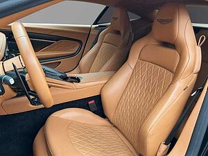 Aston Martin DB12 Jet Black Oxford Tan Twill Carbon 