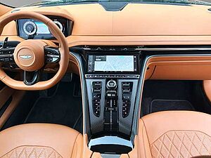 Aston Martin DB12 Jet Black Oxford Tan Twill Carbon 