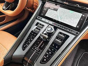 Aston Martin DB12 Jet Black Oxford Tan Twill Carbon 