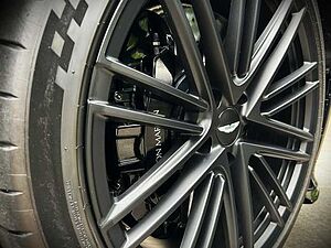 Aston Martin DB12 Jet Black Oxford Tan Twill Carbon 