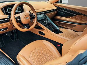 Aston Martin DB12 Jet Black Oxford Tan Twill Carbon 