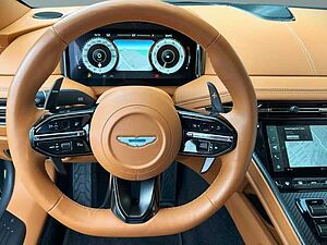 Aston Martin DB12 Jet Black Oxford Tan Twill Carbon 