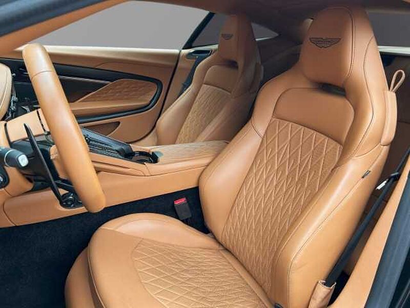 Aston Martin DB12 Jet Black Oxford Tan Twill Carbon