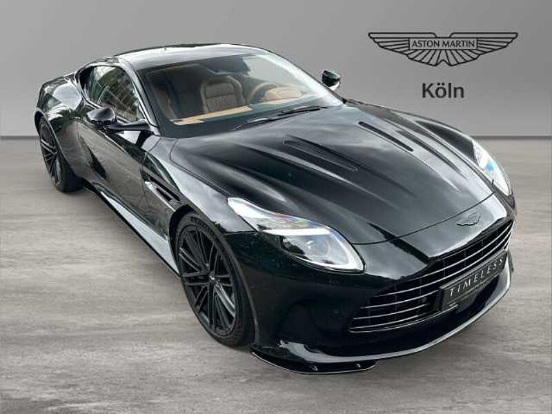 Aston Martin DB12 Jet Black Oxford Tan Twill Carbon