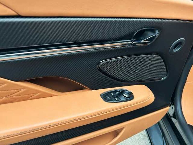 Aston Martin DB12 Jet Black Oxford Tan Twill Carbon