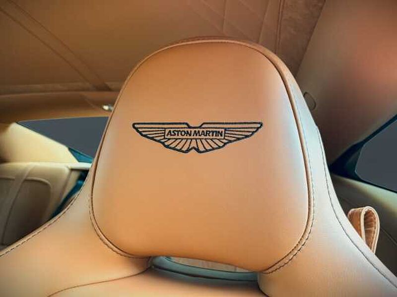 Aston Martin DB12 Jet Black Oxford Tan Twill Carbon